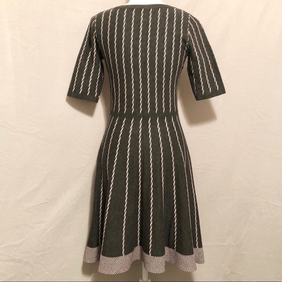 Gabby Skye Gray & Pink Striped Sweater Dress - Picture 8 of 13